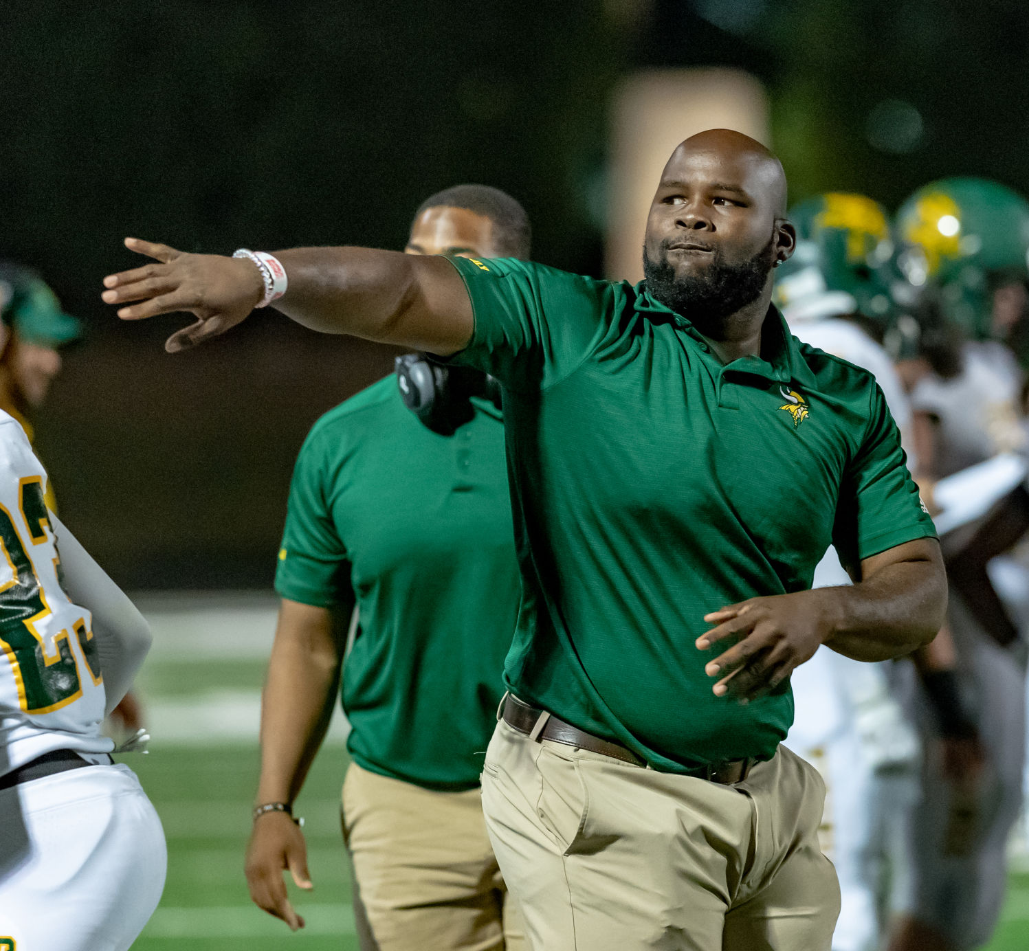 Friday night high school football action